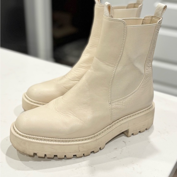 Sam Edelman Cream White Pull-on Boots Laguna size 9.5 - Picture 4 of 5